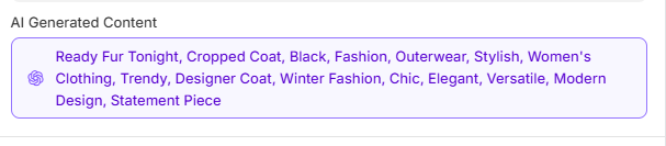 Generated Tags Example
